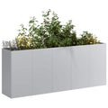 vidaXL Doniczka 200x40x80 cm Stal ocynkowana
