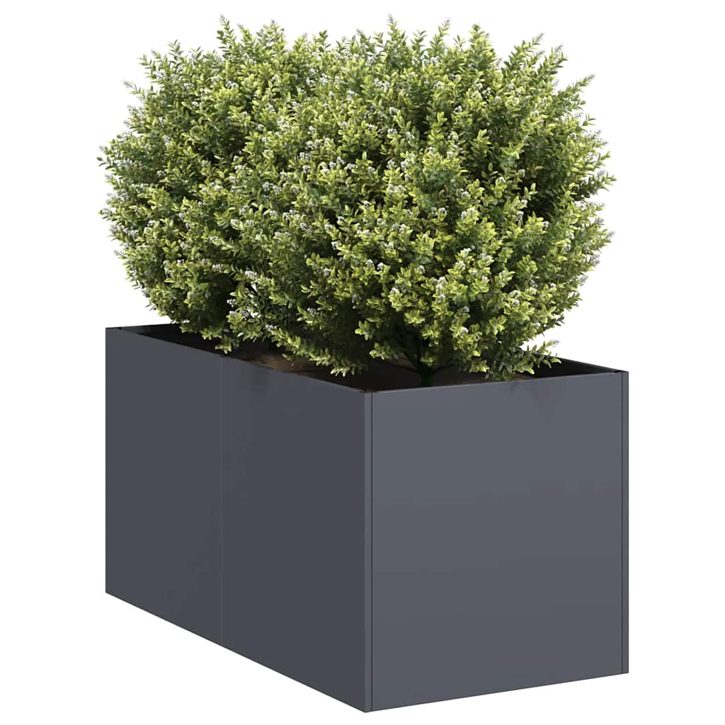 vidaXL Doniczka Antracyt 40x80x40 cm Stal walcowana na zimno
