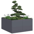 vidaXL Doniczka Antracyt 80x80x40 cm Stal walcowana na zimno