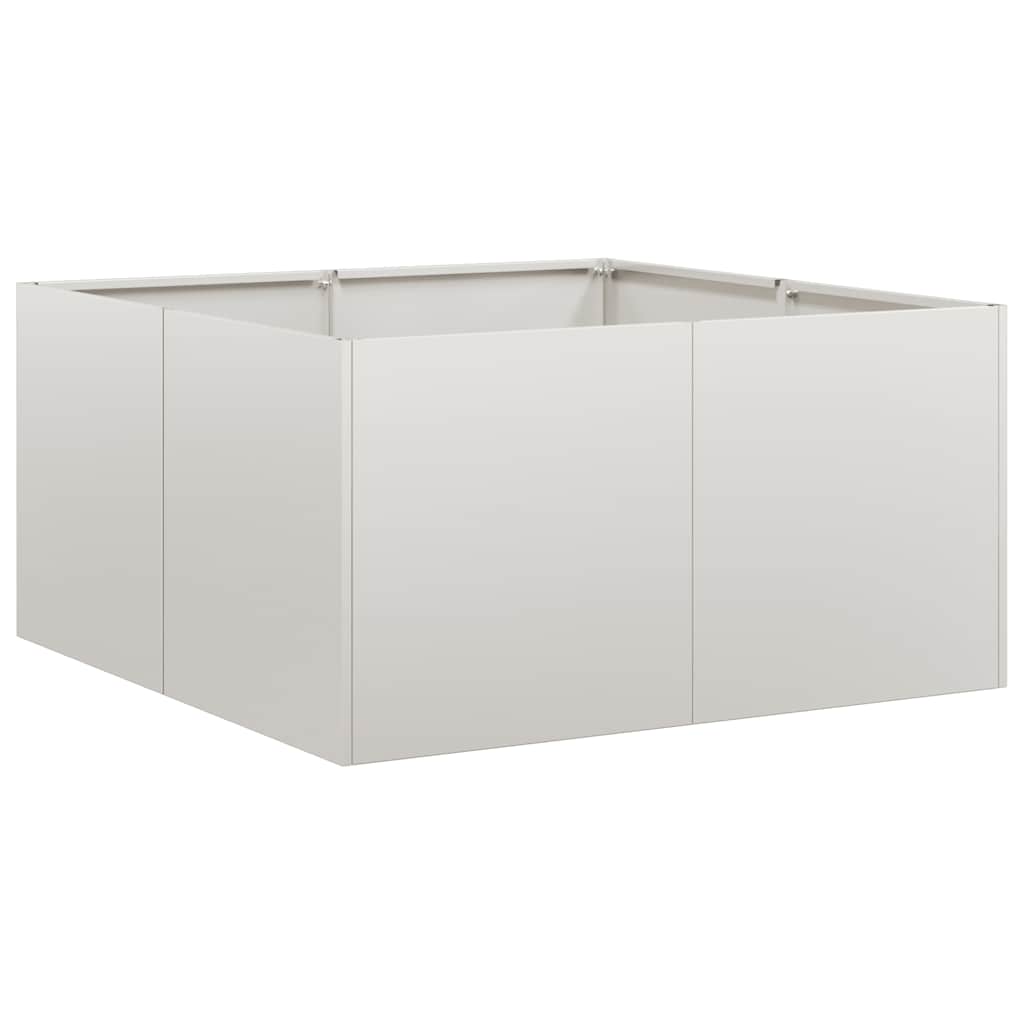 vidaXL Donica, 80x80x40 cm, stal kortenowska