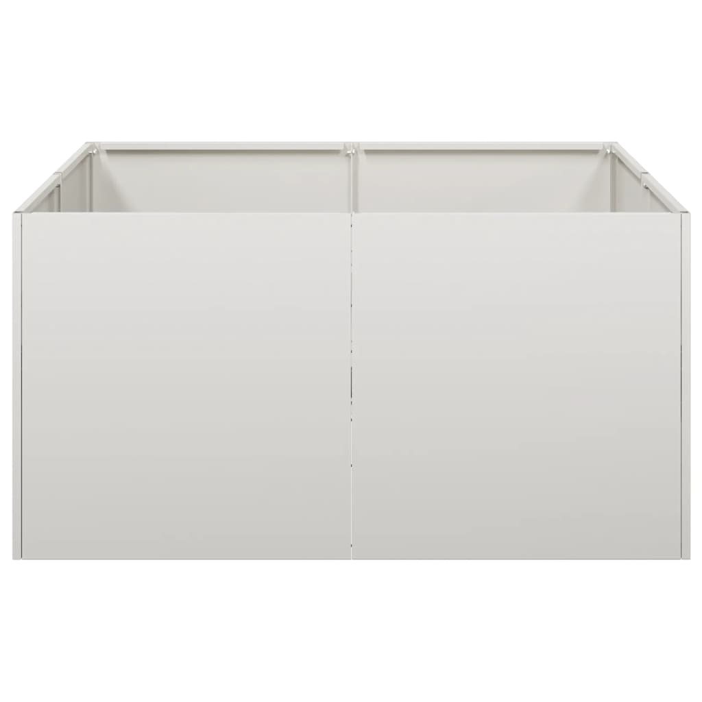 vidaXL Donica, 80x80x40 cm, stal kortenowska
