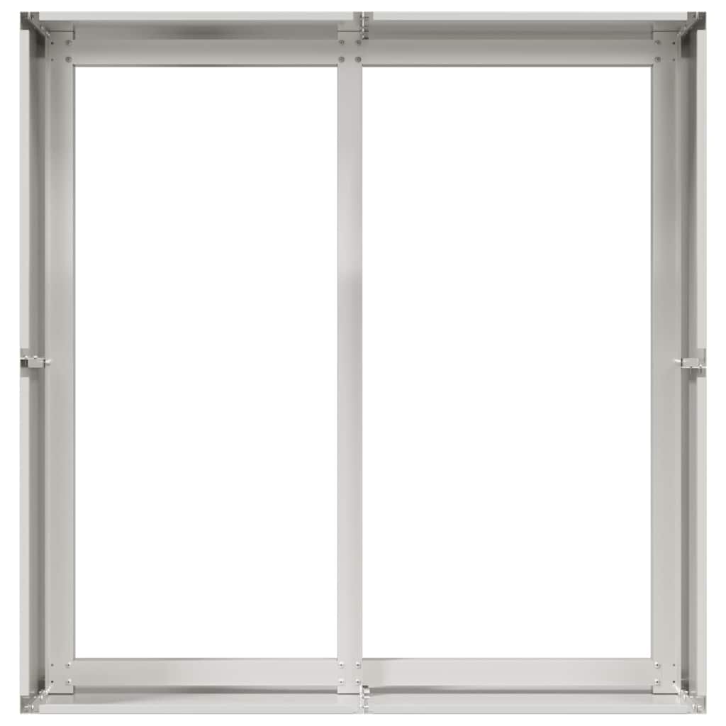 vidaXL Donica, 80x80x40 cm, stal kortenowska