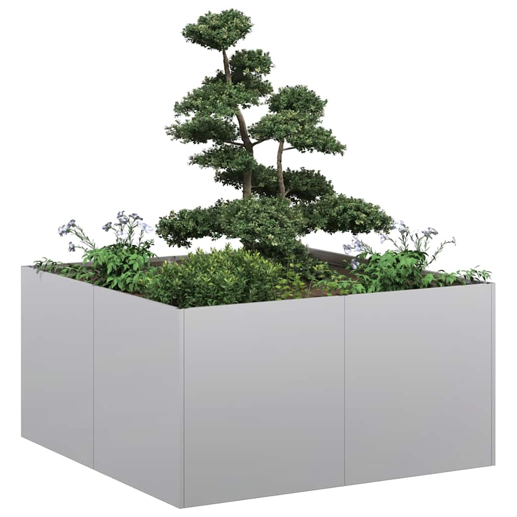 vidaXL Doniczka 80x80x40 cm Stal ocynkowana