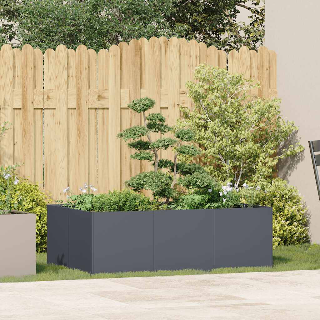 vidaXL Doniczka Antracyt 120x80x40 cm Stal