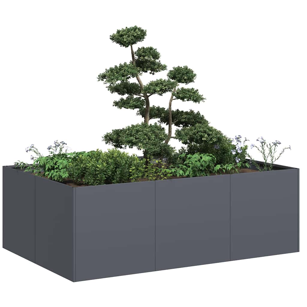 vidaXL Doniczka Antracyt 120x80x40 cm Stal