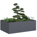 vidaXL Doniczka Antracyt 120x80x40 cm Stal