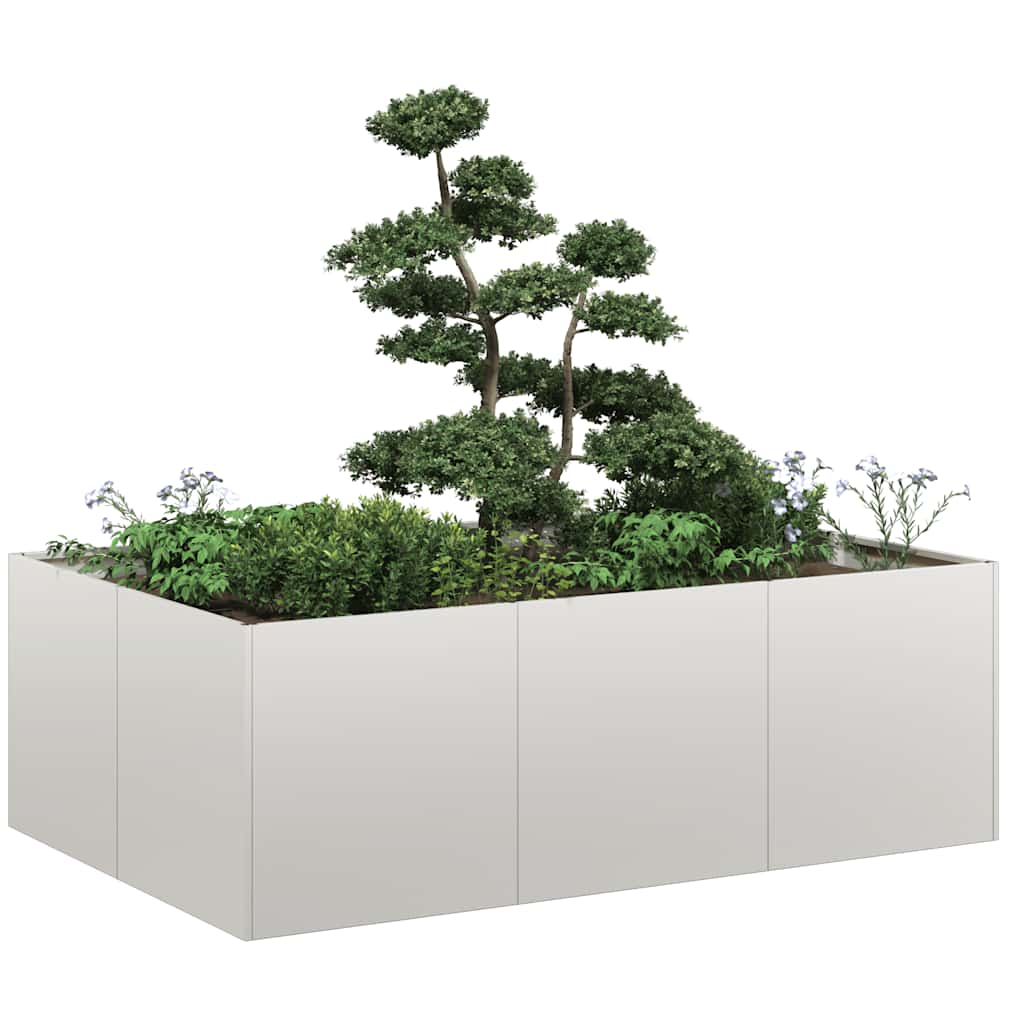 vidaXL Doniczka 120x80x40 cm Stal nierdzewna