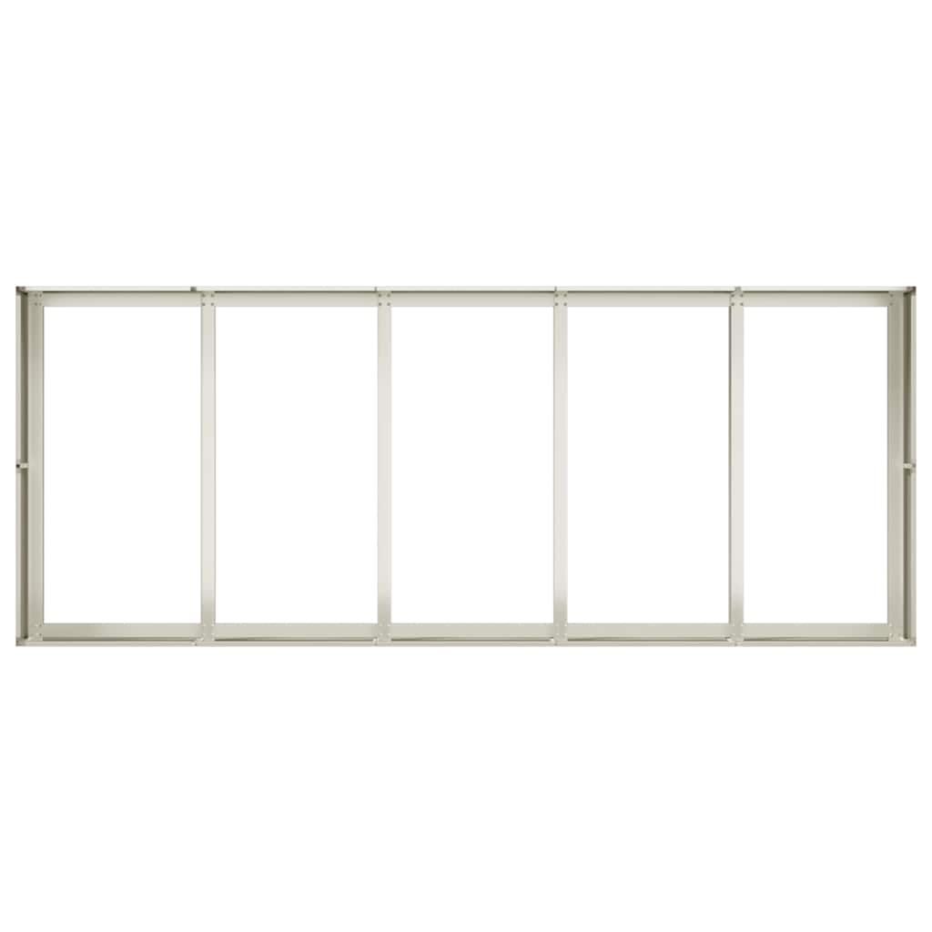 vidaXL Doniczka Biała 200x80x40 cm Stal