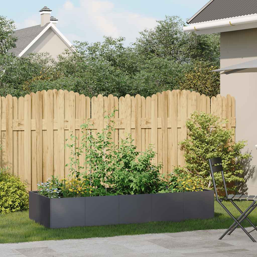 vidaXL Doniczka Antracyt 200x80x40 cm Stal