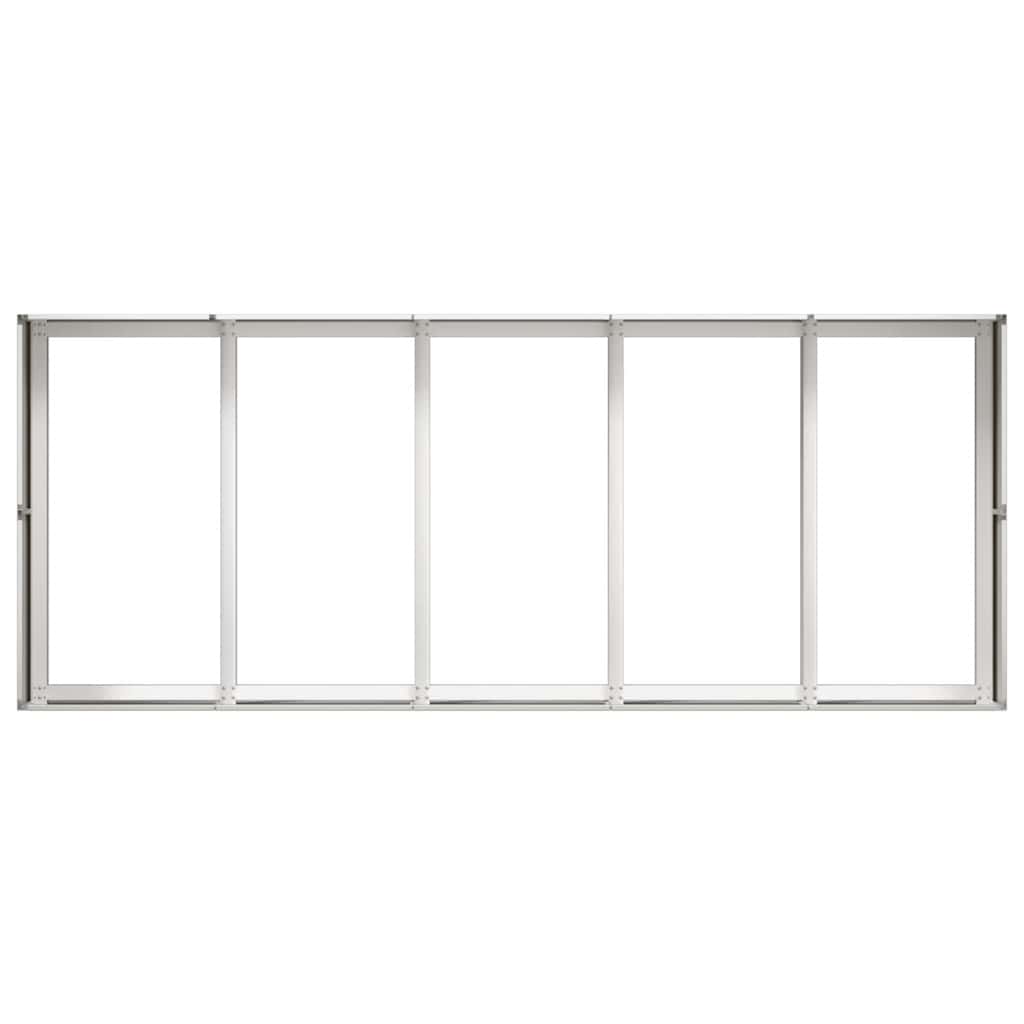 vidaXL Doniczka 200x80x40 cm Stal nierdzewna