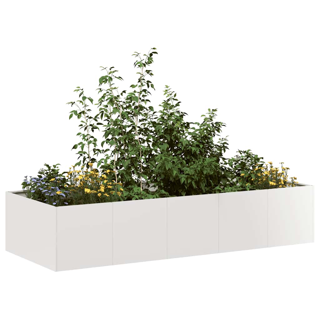 vidaXL Doniczka 200x80x40 cm Stal nierdzewna