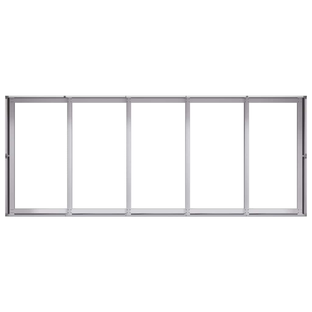 vidaXL Doniczka 200x80x40 cm Stal ocynkowana