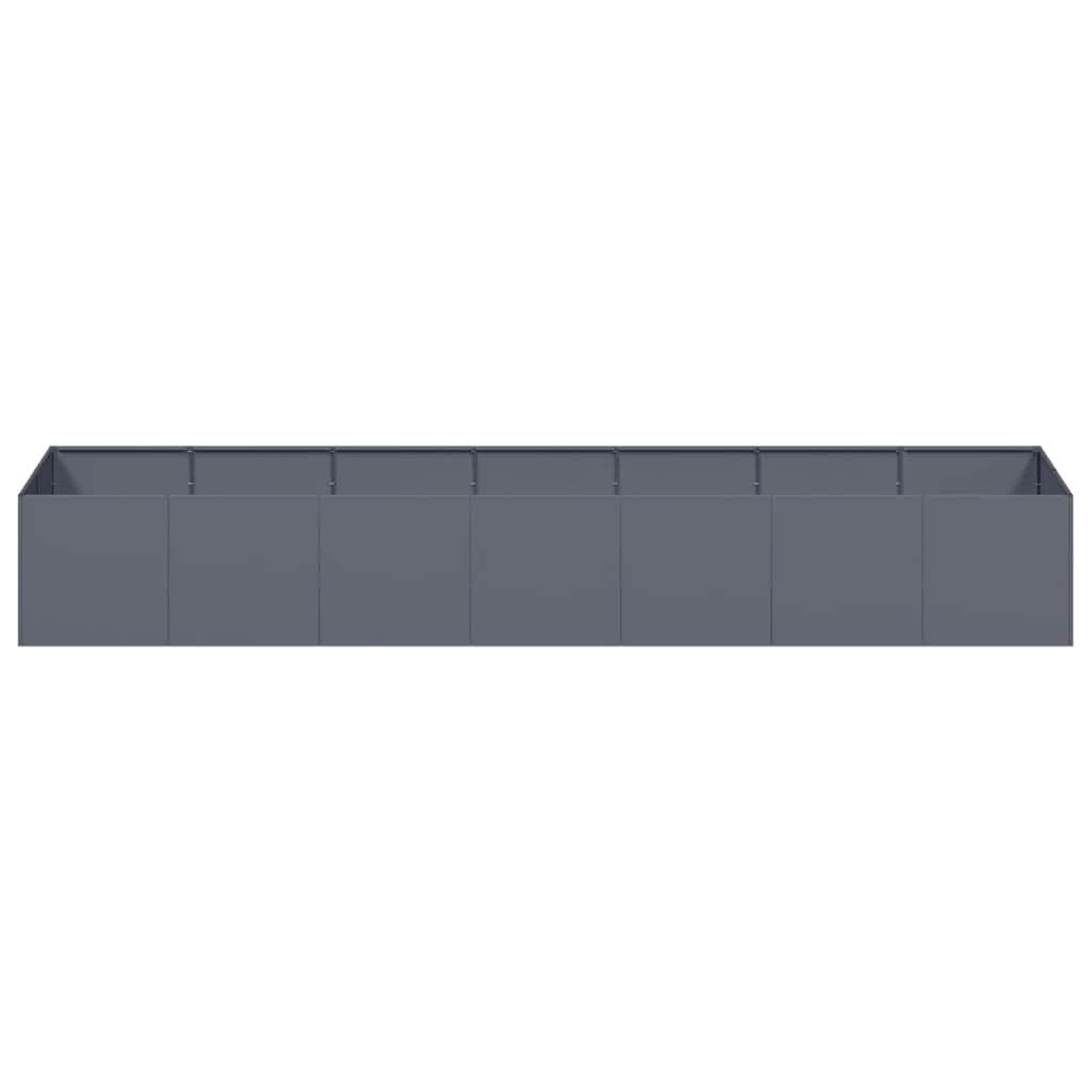 vidaXL Doniczka Antracyt 280x80x40 cm Stal