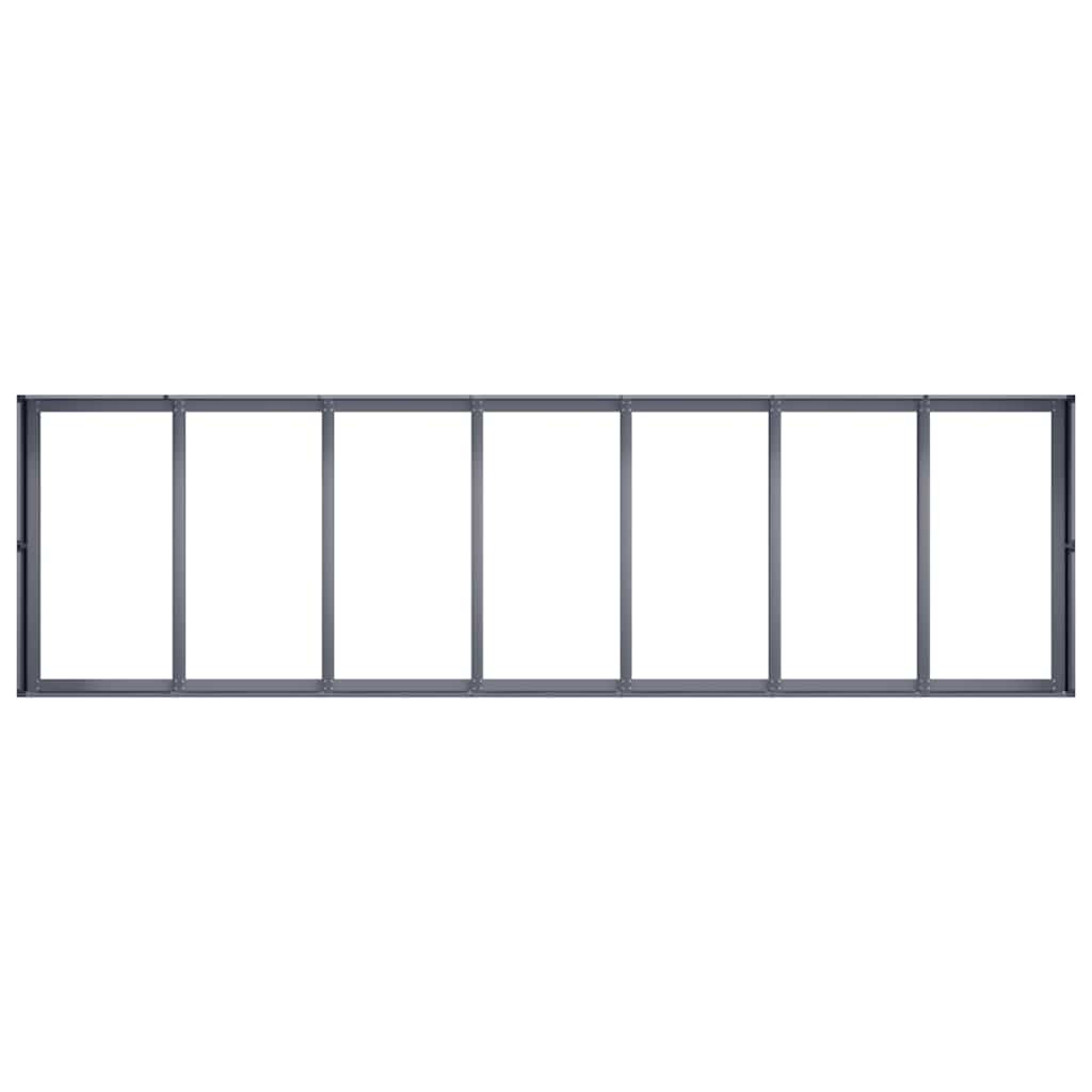vidaXL Doniczka Antracyt 280x80x40 cm Stal