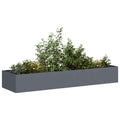 vidaXL Doniczka Antracyt 280x80x40 cm Stal