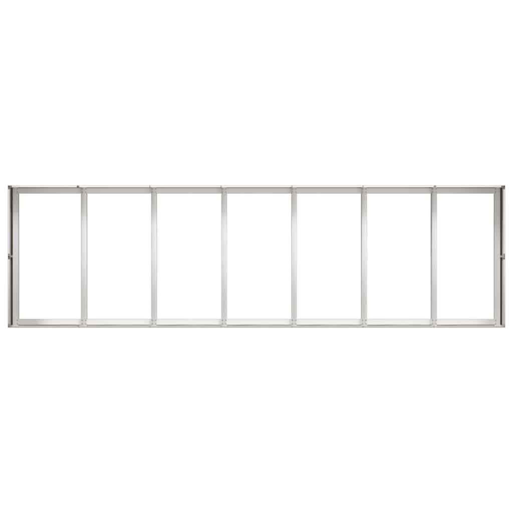 vidaXL Doniczka 280x80x40 cm Stal nierdzewna