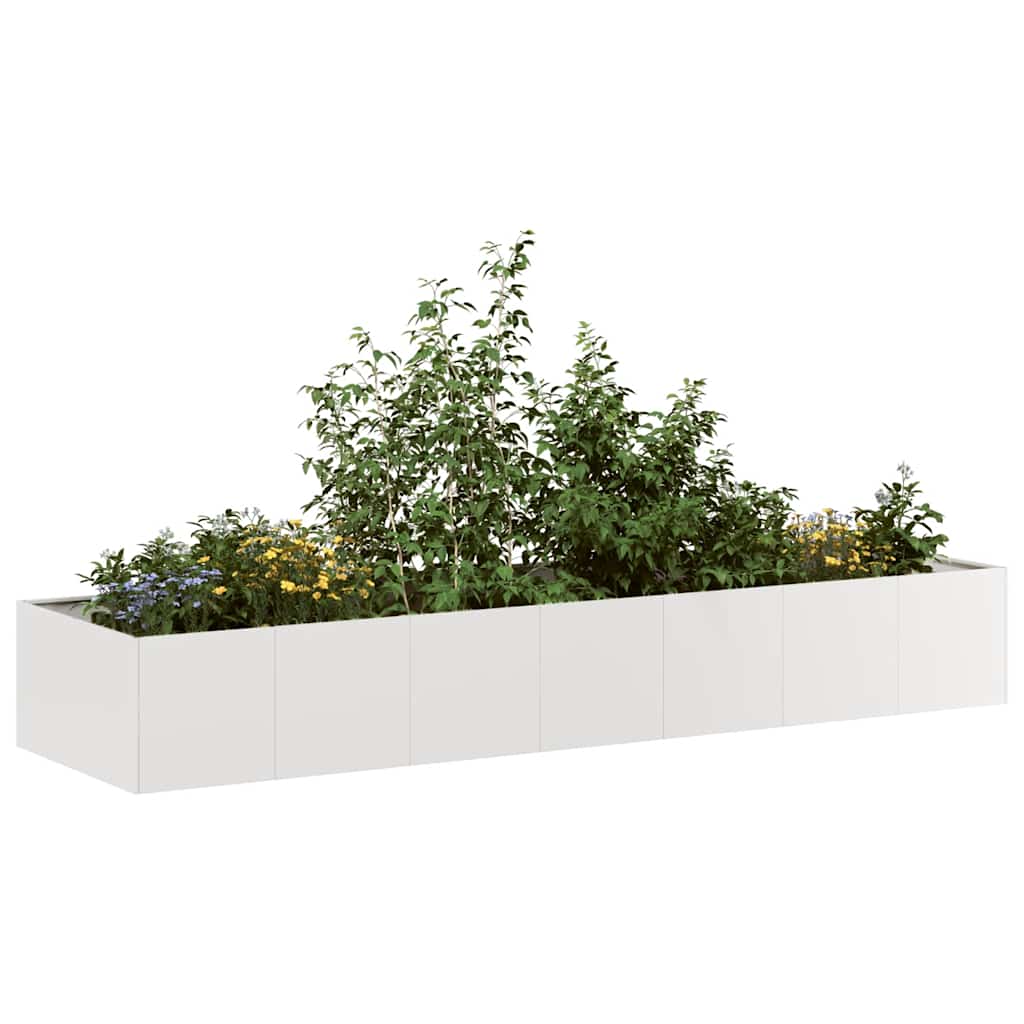 vidaXL Doniczka 280x80x40 cm Stal nierdzewna