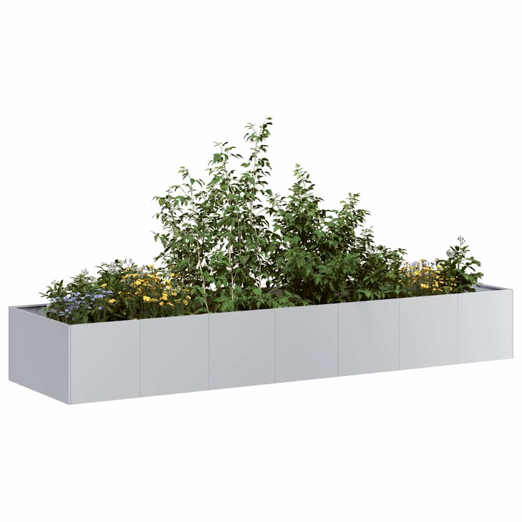vidaXL Doniczka 280x80x40 cm Stal ocynkowana