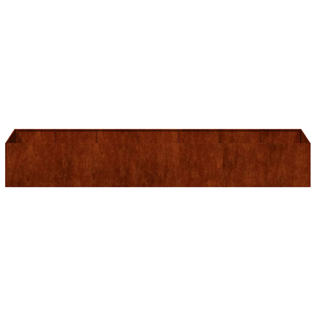 vidaXL Doniczka Rusty 280x80x40 cm Stal nierdzewna