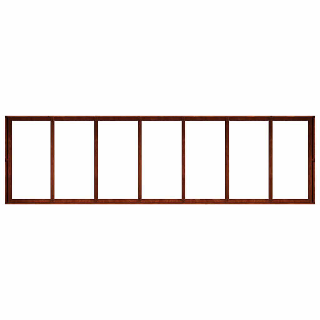vidaXL Doniczka Rusty 280x80x40 cm Stal nierdzewna