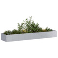 vidaXL Doniczka 360x80x40 cm Stal ocynkowana