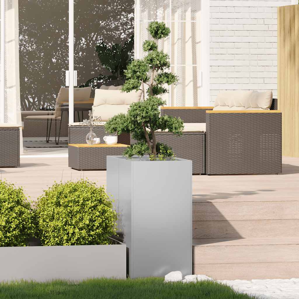 vidaXL Doniczka 40x80x80 cm Stal ocynkowana