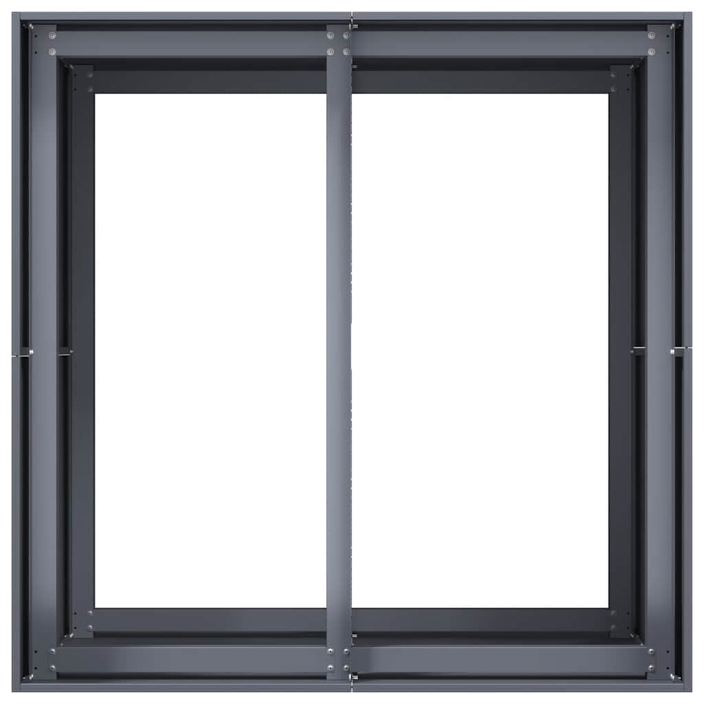 vidaXL Doniczka Antracyt 80x80x80 cm Stal