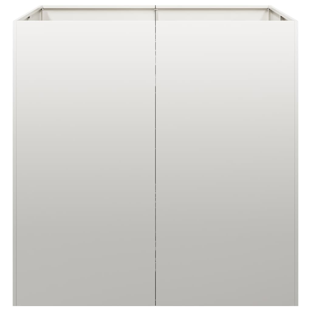 vidaXL Doniczka 80x80x80 cm Stal nierdzewna