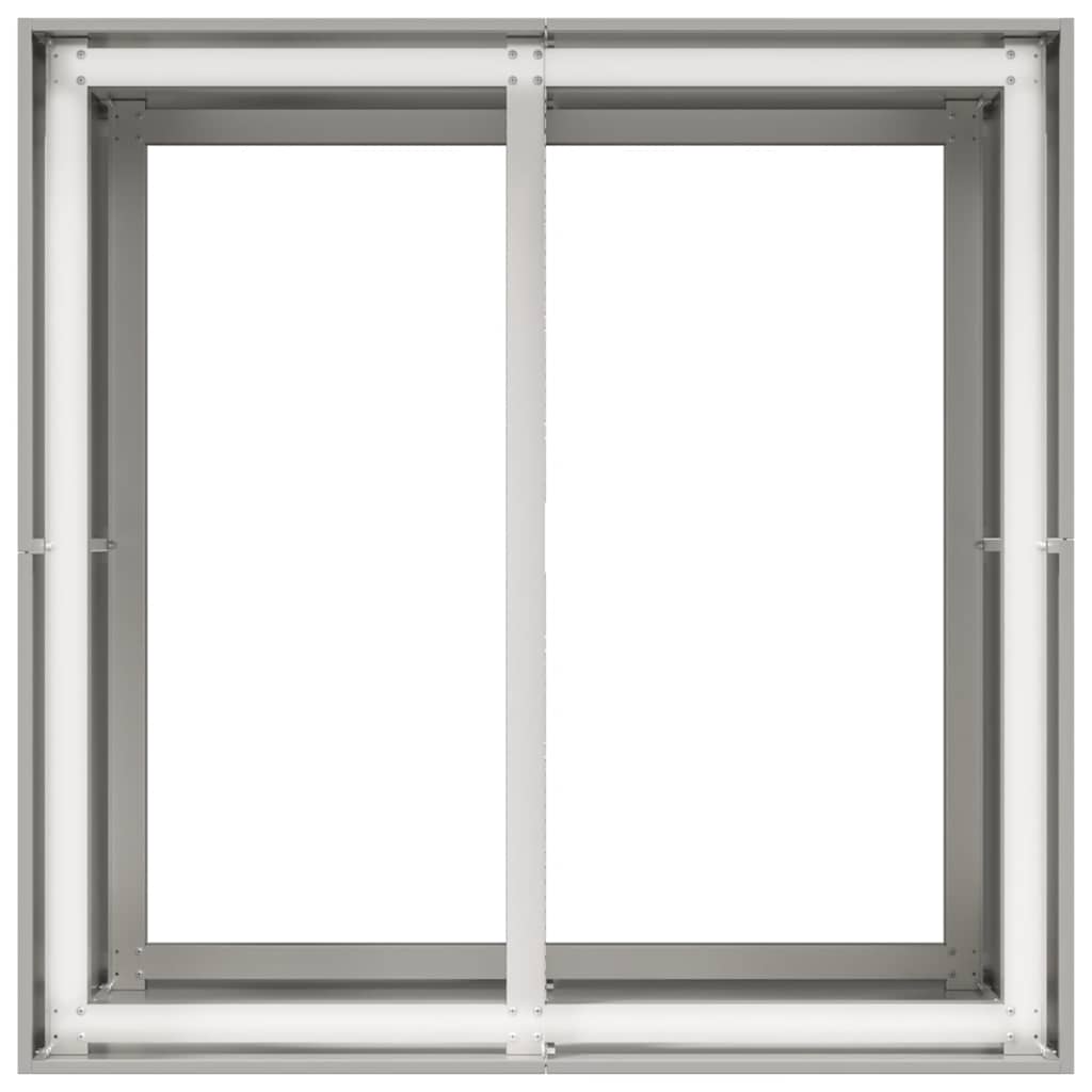 vidaXL Doniczka 80x80x80 cm Stal nierdzewna