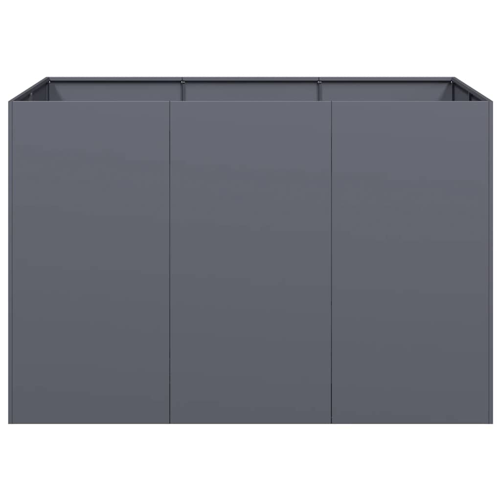 vidaXL Doniczka Antracyt 120x80x80 cm Stal