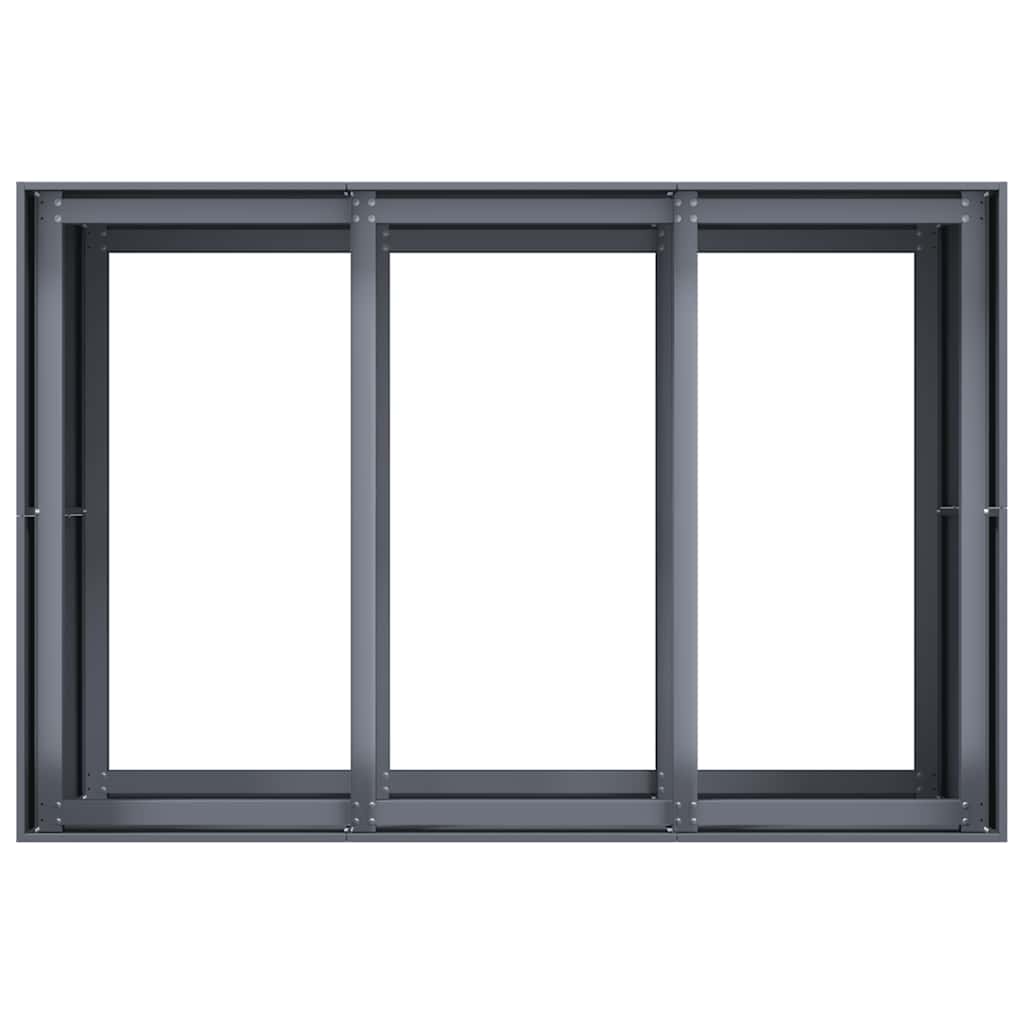 vidaXL Doniczka Antracyt 120x80x80 cm Stal