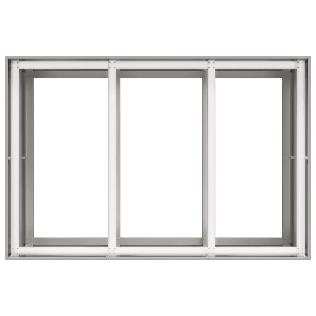 vidaXL Doniczka 120x80x80 cm Stal nierdzewna