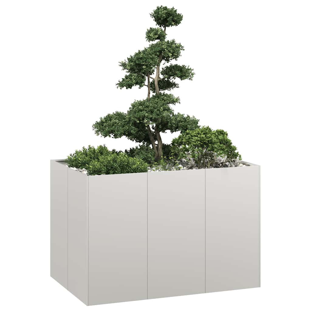 vidaXL Doniczka 120x80x80 cm Stal nierdzewna