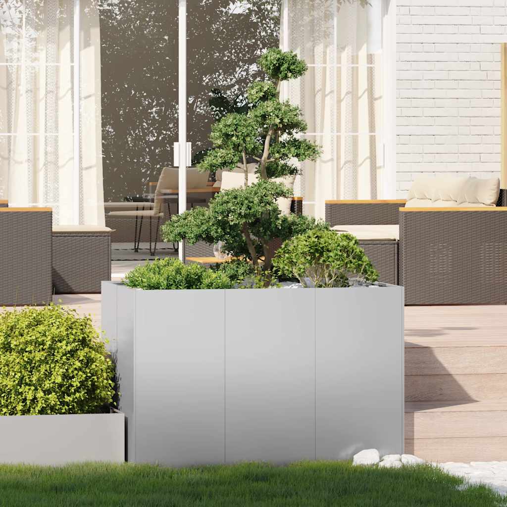 vidaXL Doniczka 120x80x80 cm Stal ocynkowana