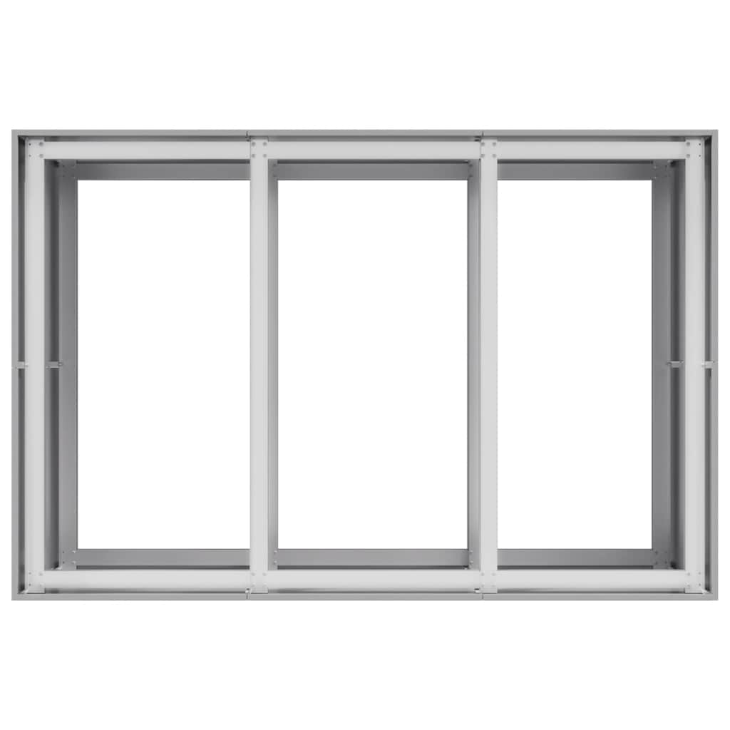 vidaXL Doniczka 120x80x80 cm Stal ocynkowana