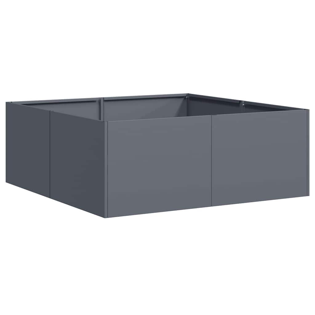 vidaXL Doniczka Antracyt 80x80x30 cm Stal