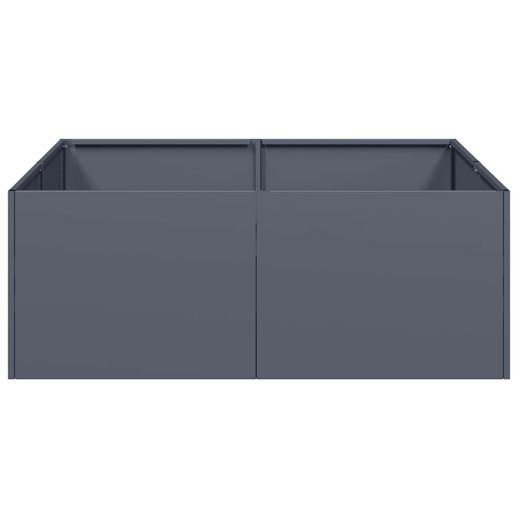 vidaXL Doniczka Antracyt 80x80x30 cm Stal