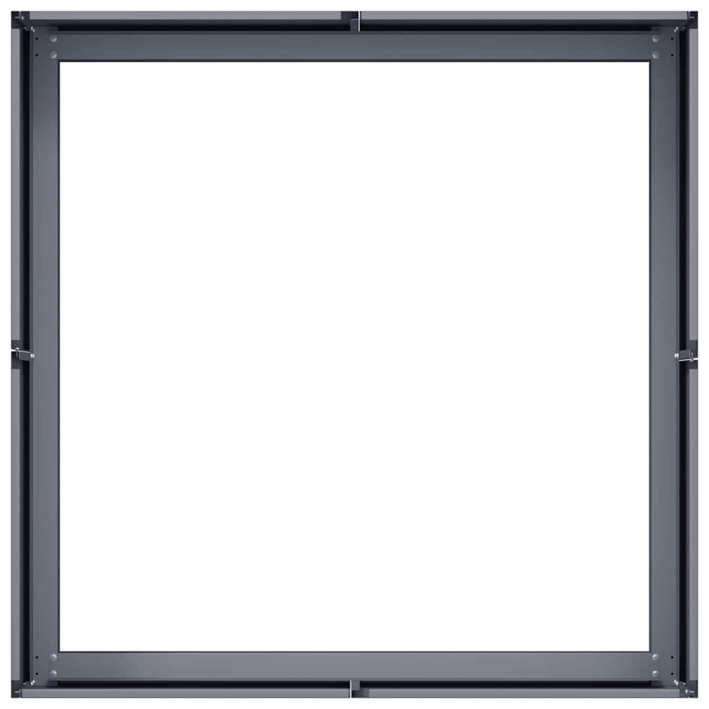 vidaXL Doniczka Antracyt 80x80x30 cm Stal