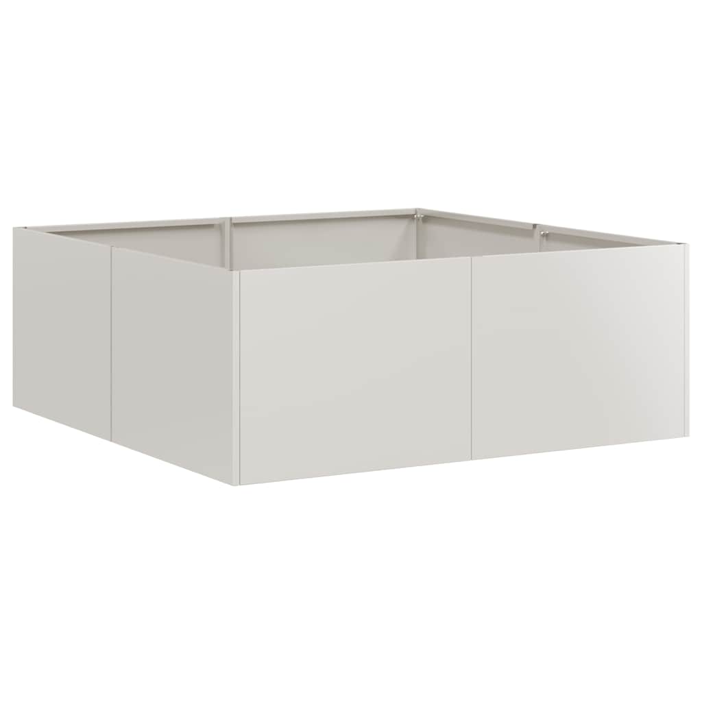 vidaXL Doniczka 80x80x30 cm Stal nierdzewna