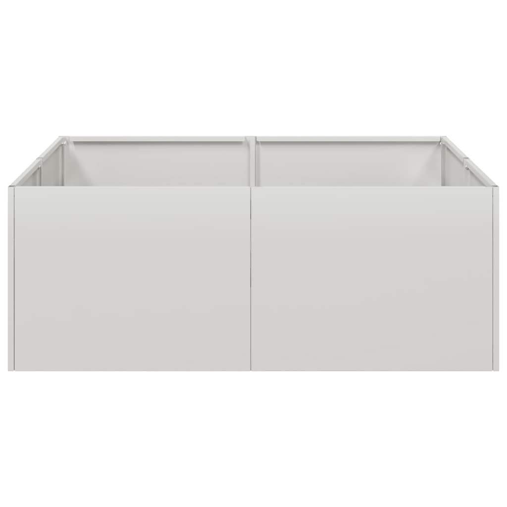 vidaXL Doniczka 80x80x30 cm Stal nierdzewna