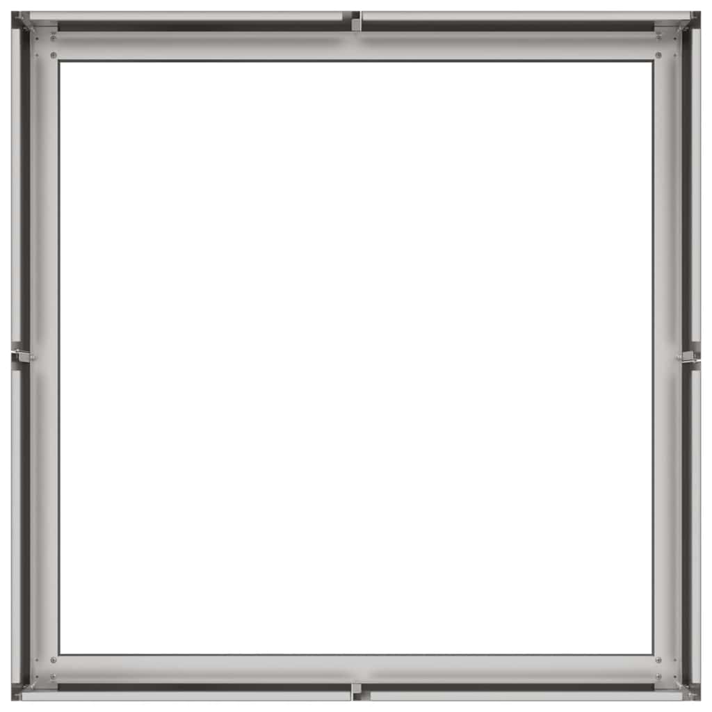 vidaXL Doniczka 80x80x30 cm Stal nierdzewna