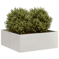 vidaXL Doniczka 80x80x30 cm Stal nierdzewna