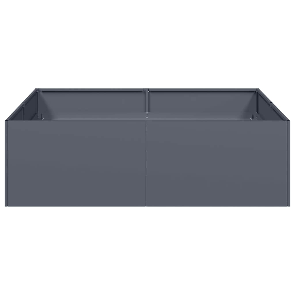 vidaXL Doniczka Antracyt 100x100x30 cm Stal