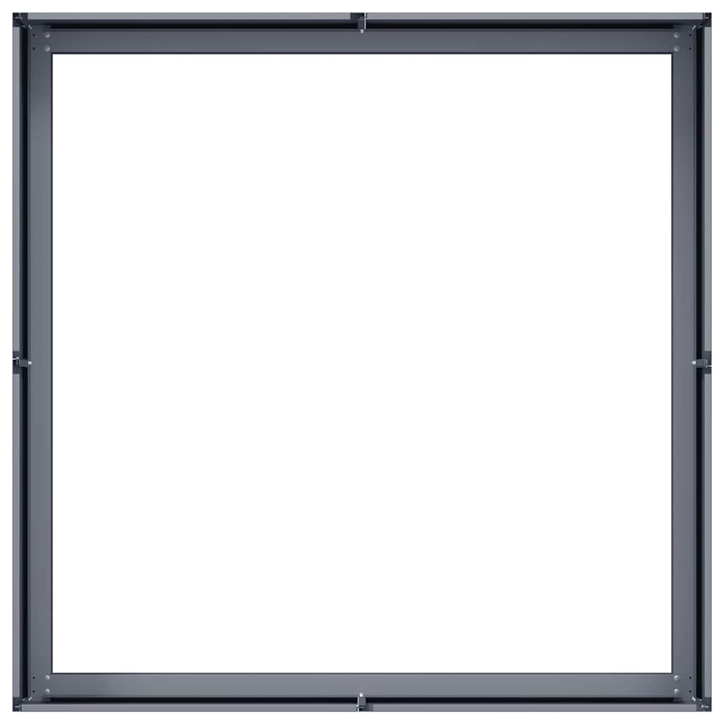 vidaXL Doniczka Antracyt 100x100x30 cm Stal