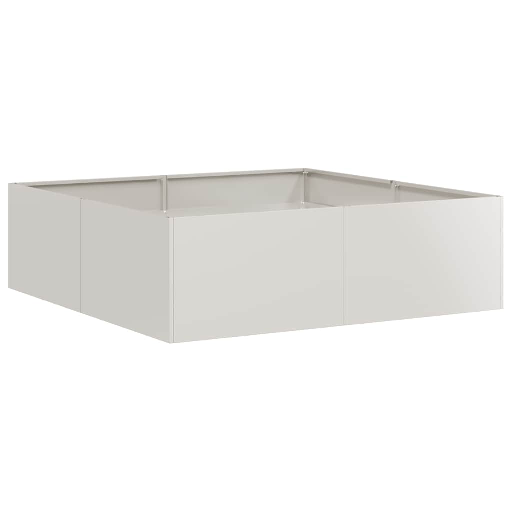 vidaXL Doniczka 100x100x30 cm Stal nierdzewna