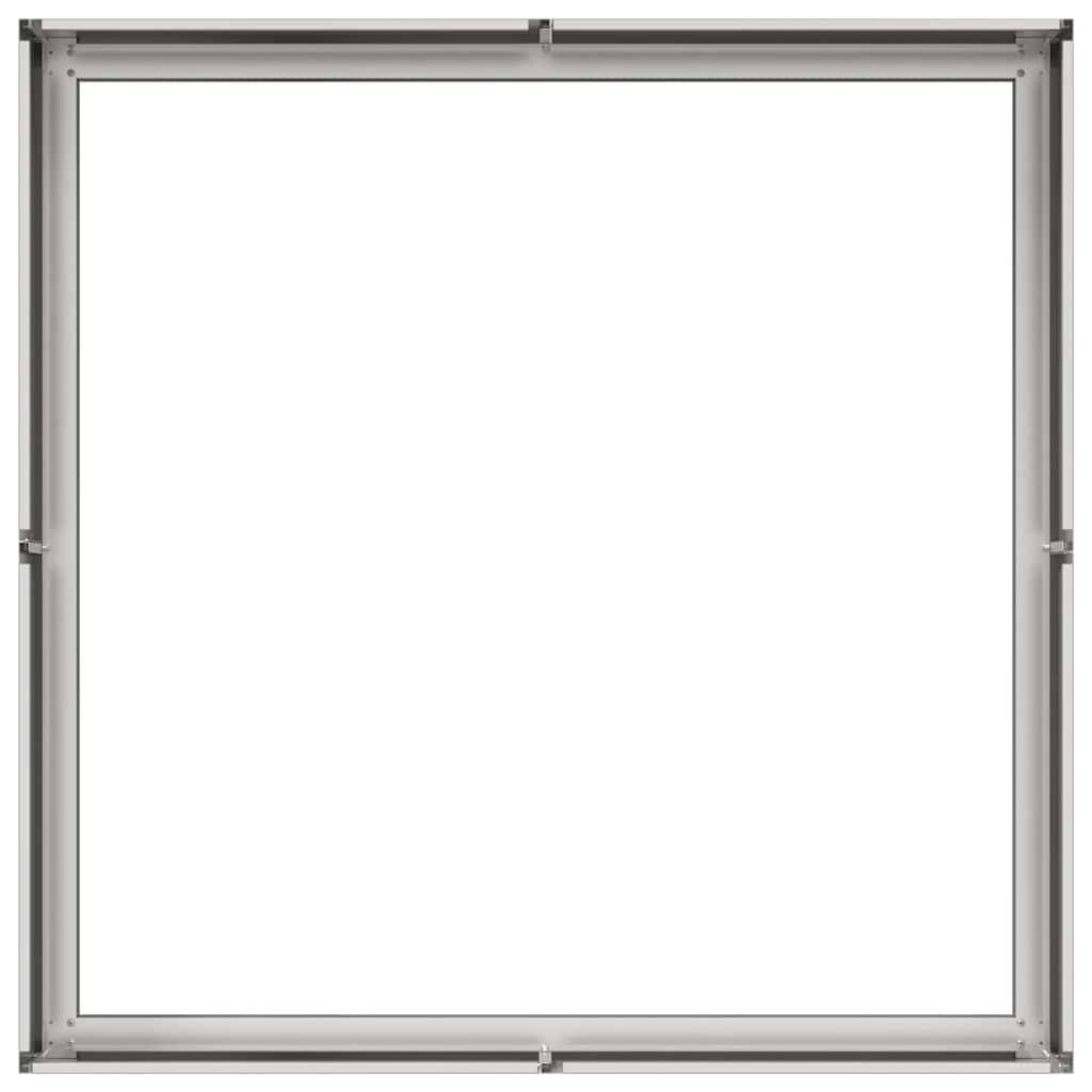 vidaXL Doniczka 100x100x30 cm Stal nierdzewna