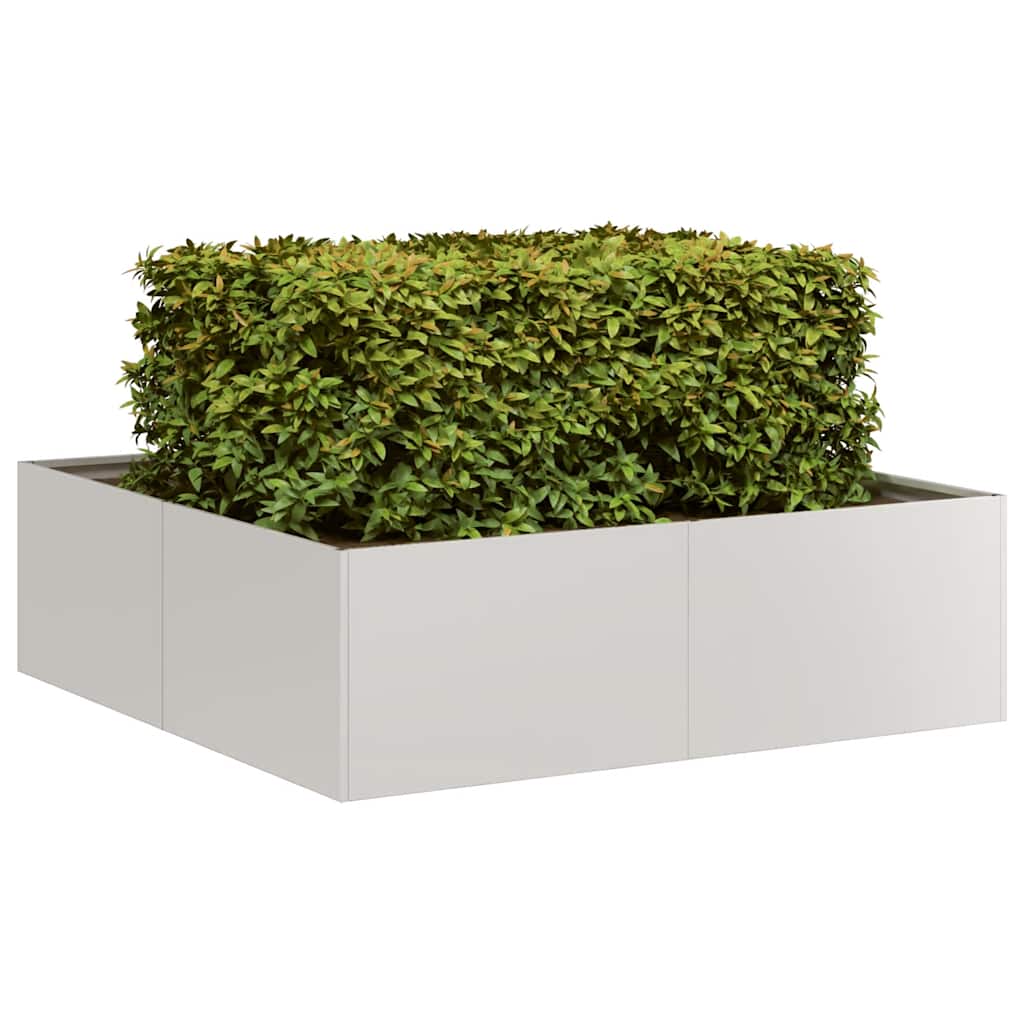 vidaXL Doniczka 100x100x30 cm Stal nierdzewna