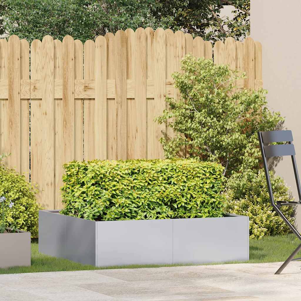 vidaXL Doniczka 100x100x30 cm Stal ocynkowana