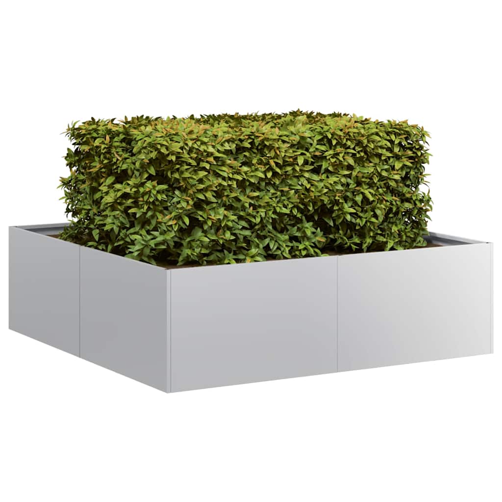 vidaXL Doniczka 100x100x30 cm Stal ocynkowana
