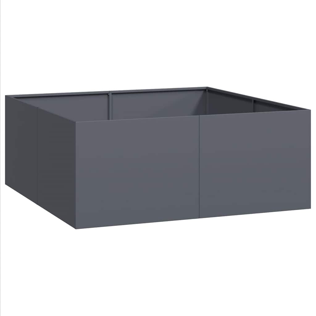 vidaXL Doniczka Antracyt 100x100x40 cm Stal